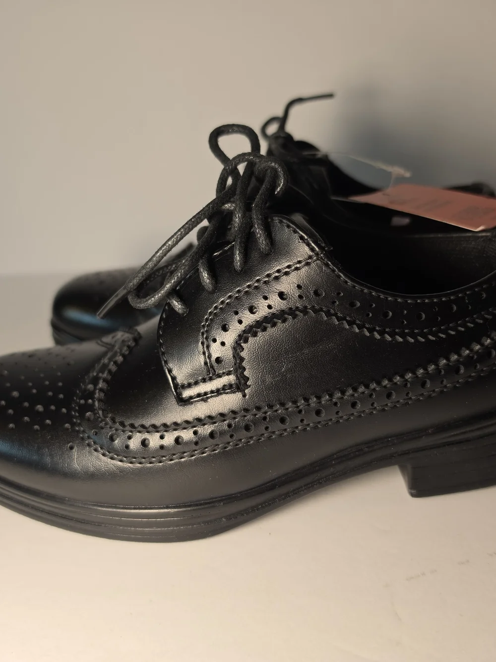 NWT Deer Stags Formal Black Boys’ Wingtip Dress Shoes Size 11 Toddler